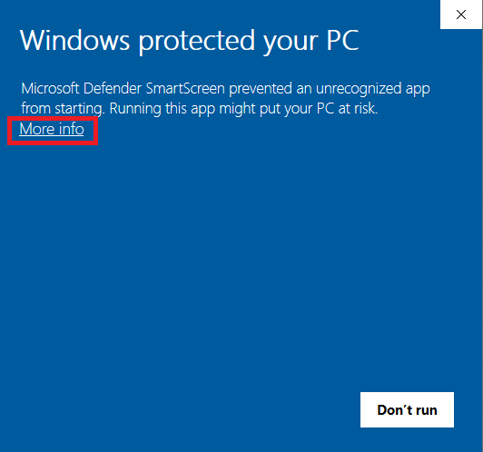 Windows Protected Screen
